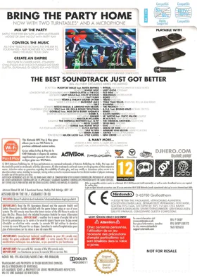 DJ Hero 2 box cover back